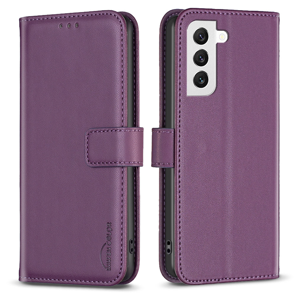 BINFEN COLOR BF17 For Samsung Galaxy S22 5G Phone Case Stand Wallet PU Leather Phone Cover BINFEN COLOR BF17 For Samsung Galaxy S22 5G Phone Case Stand Wallet PU Leather Phone Cover
